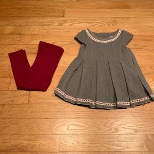 Tahari Girls Dress and Leggings 👗
